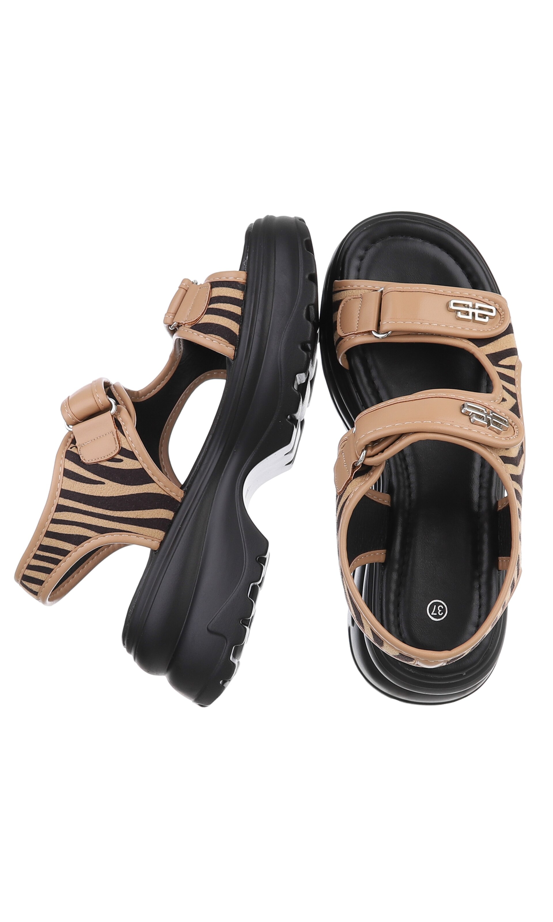 Ital-Design Hiking Sandals in Beige