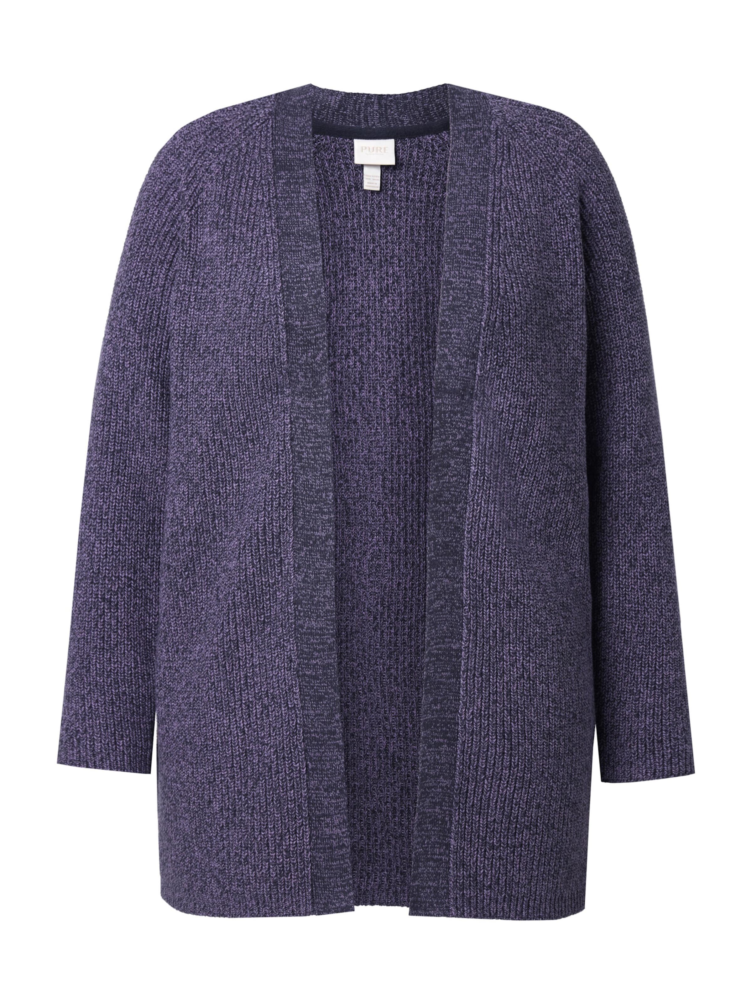 Ulla Popken Strickjacke in Blau: Vorderseite