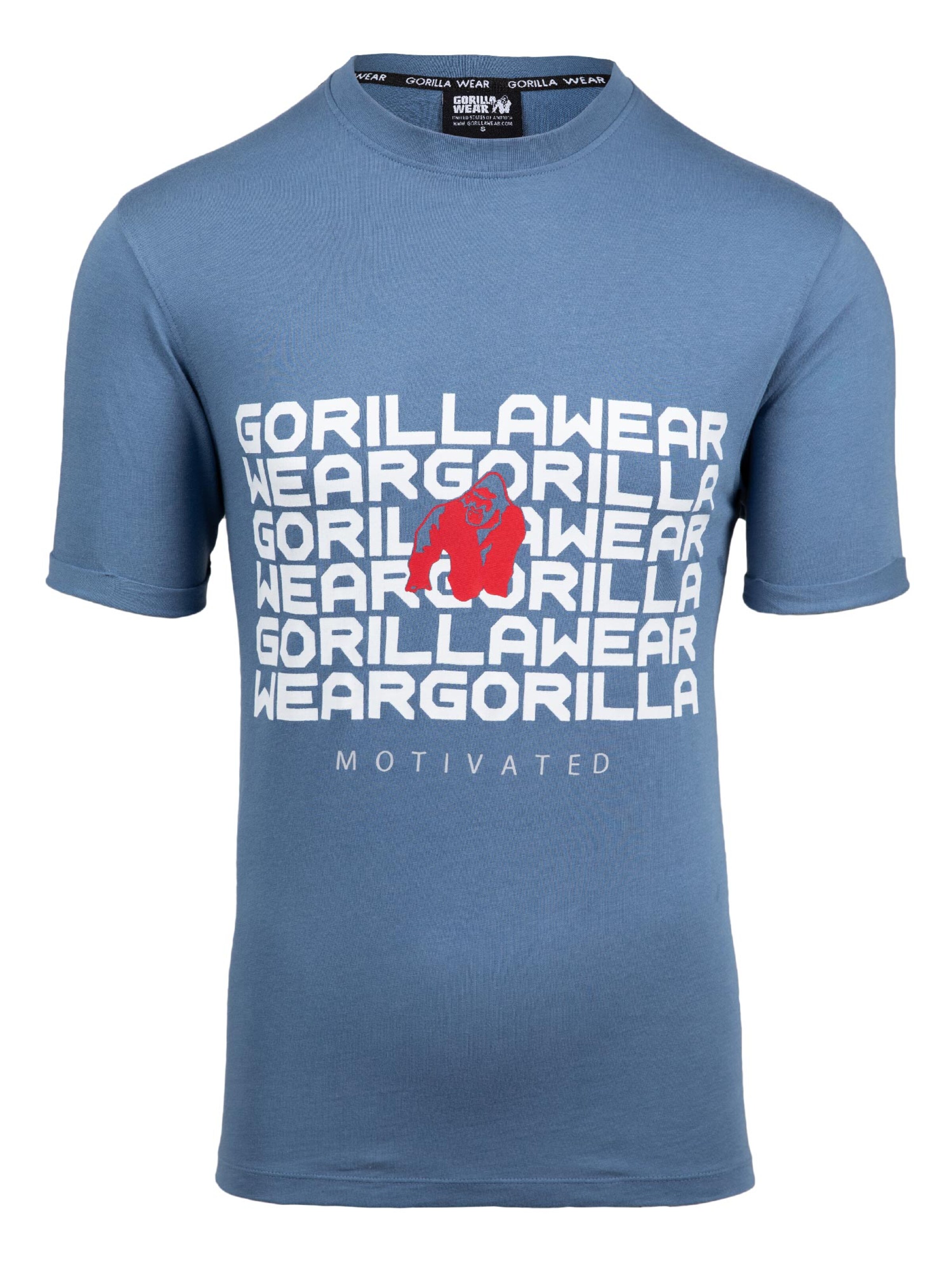 Gorilla Wear Shirt 'Bradley' in Blauw: voorkant