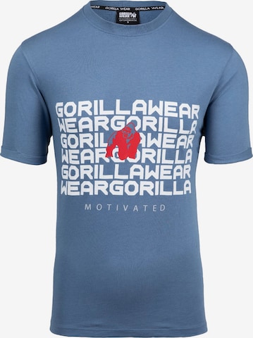 Gorilla Wear Shirt 'Bradley' in Blauw: voorkant