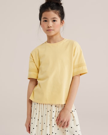 WE Fashion - Camiseta en amarillo: frente