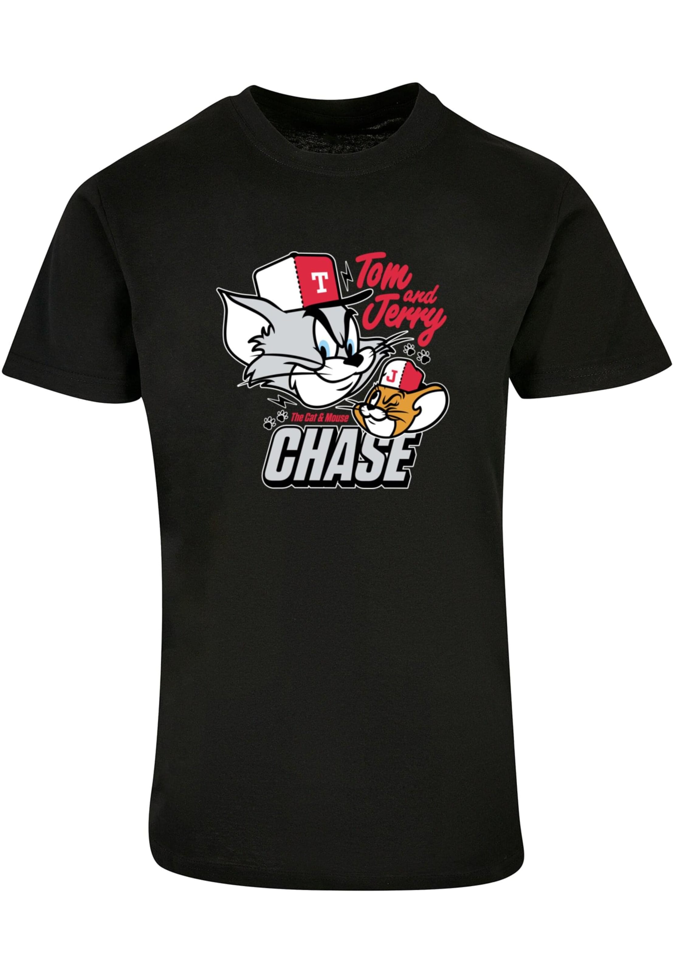 Absolute Cult Tom And Jerry Men's Cartoon Wink T-Shirt - Officially Licensed Slim Fit Tee - View #3