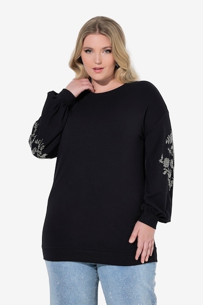 MIAMODA Sweatshirt in schwarz / silber, Produktansicht