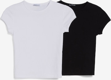 Bershka T-Shirt in Schwarz: predná strana