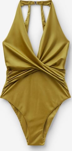 CALZEDONIA Swimsuit 'Shiny Satin' in Yellow: front
