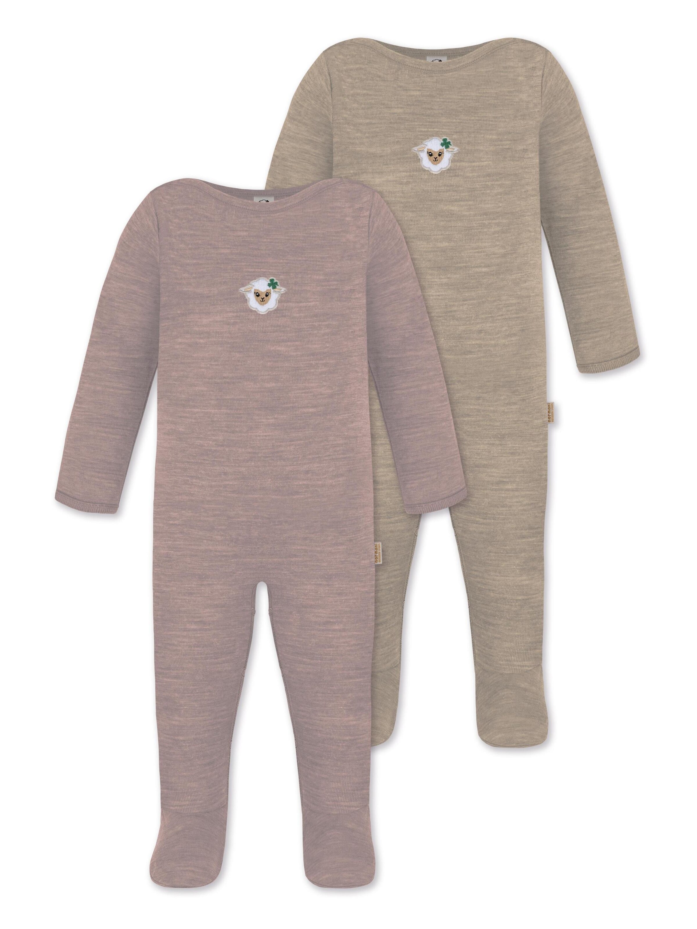 normani Strampler 'Levin' in Beige: Vorderseite