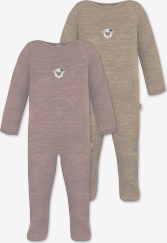 normani Strampler 'Levin' in Beige: Vorderseite