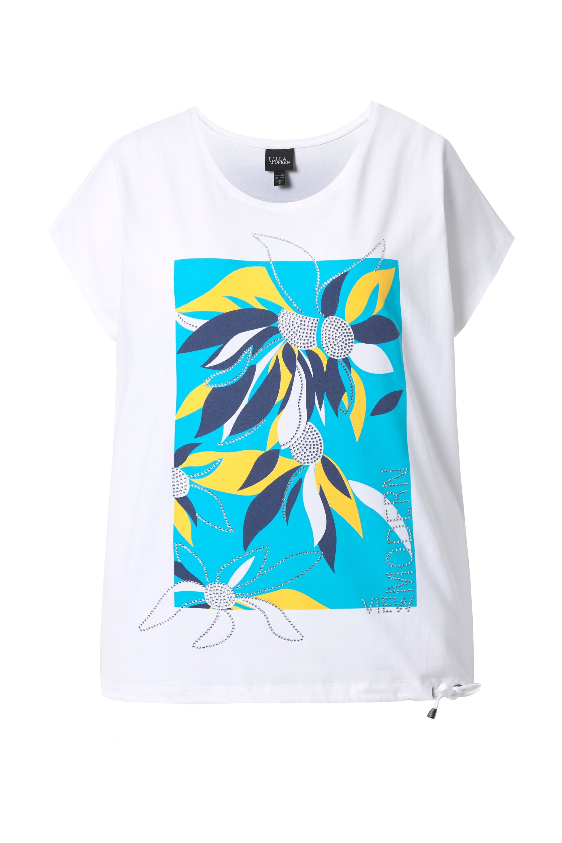 Ulla Popken T-Shirt in Weiß: Vorderseite