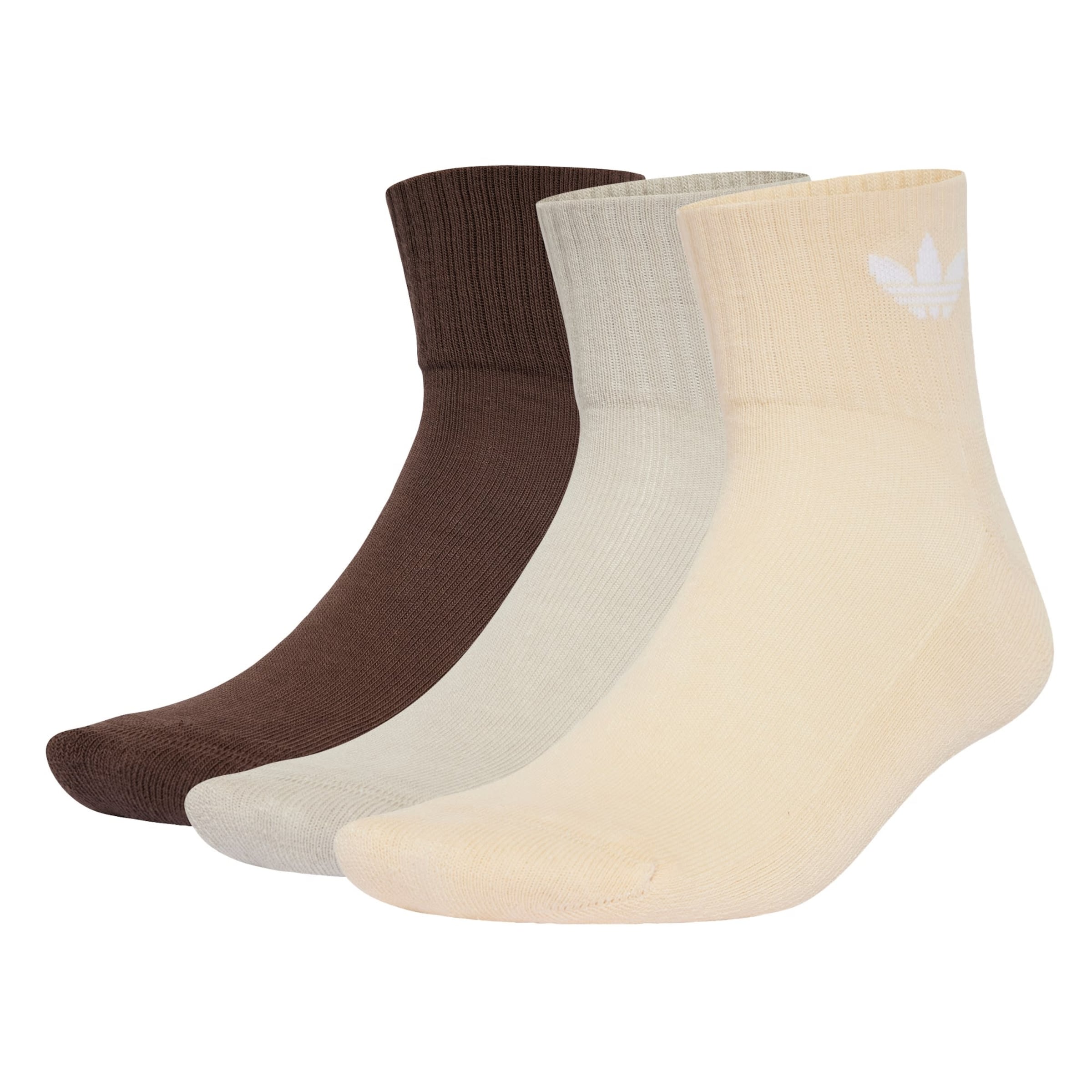 ADIDAS ORIGINALS Zokni 'Mid Ankle 6 Pairs' - bézs: elől