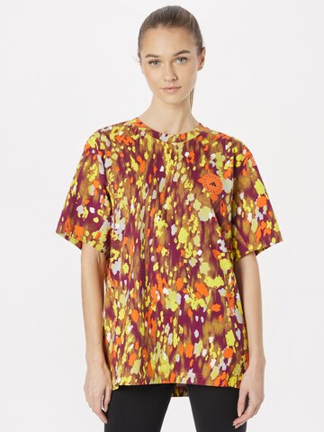 ADIDAS BY STELLA MCCARTNEY - Camisa funcionais 'Graphic' em laranja: frente