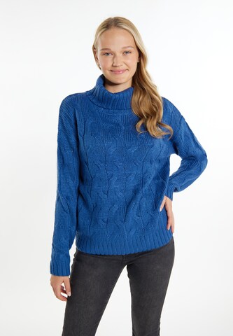 MYMO Пуловер 'Biany' в синьо: отпред