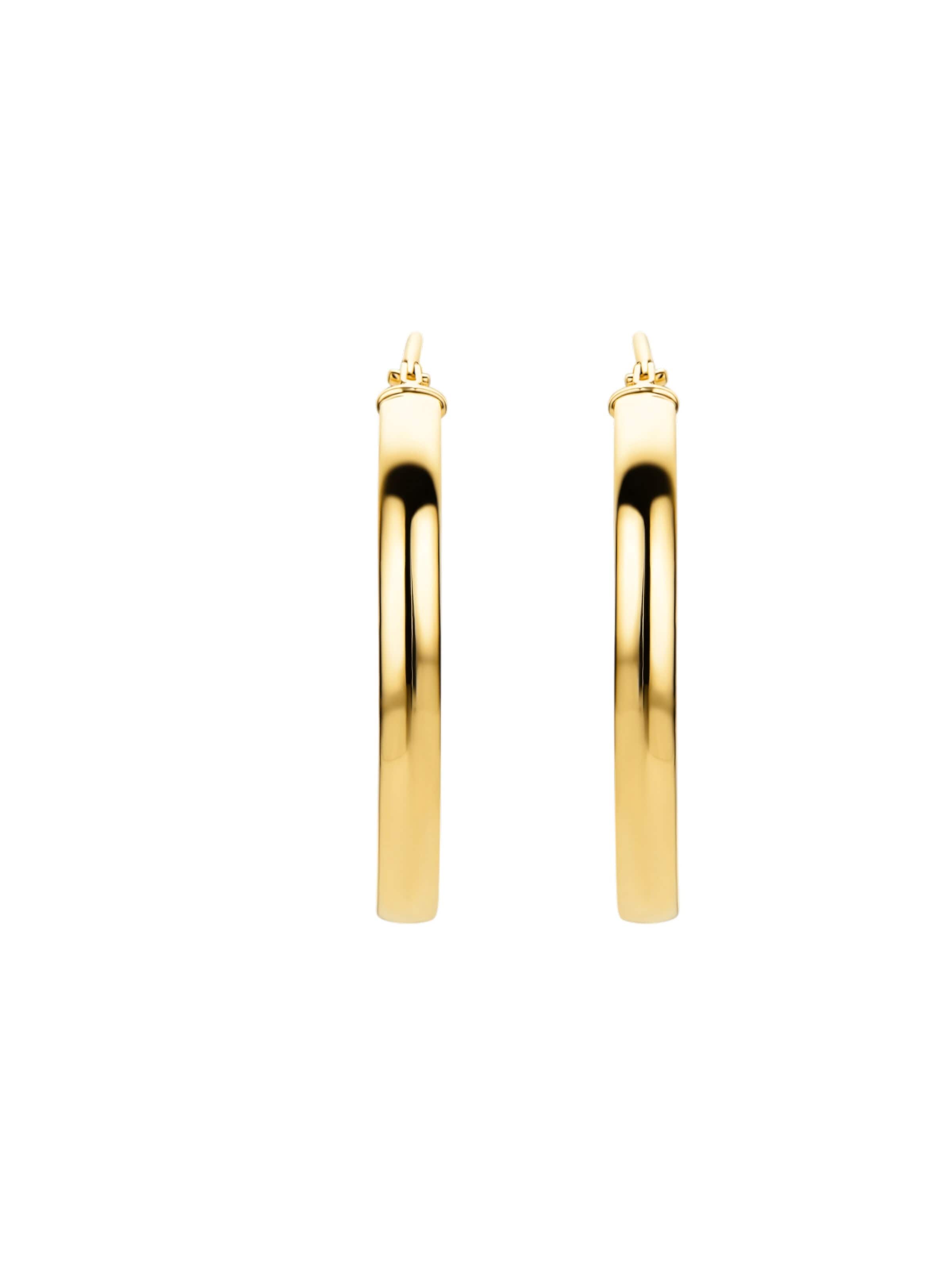 Vanlere - Pendientes 'Creolen aus 375 Gelbgold' en oro