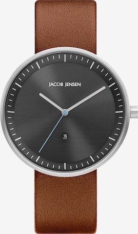 JACOB JENSEN Analog Watch in Brown: front