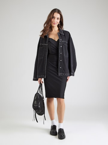 Robe de cocktail mascara en noir