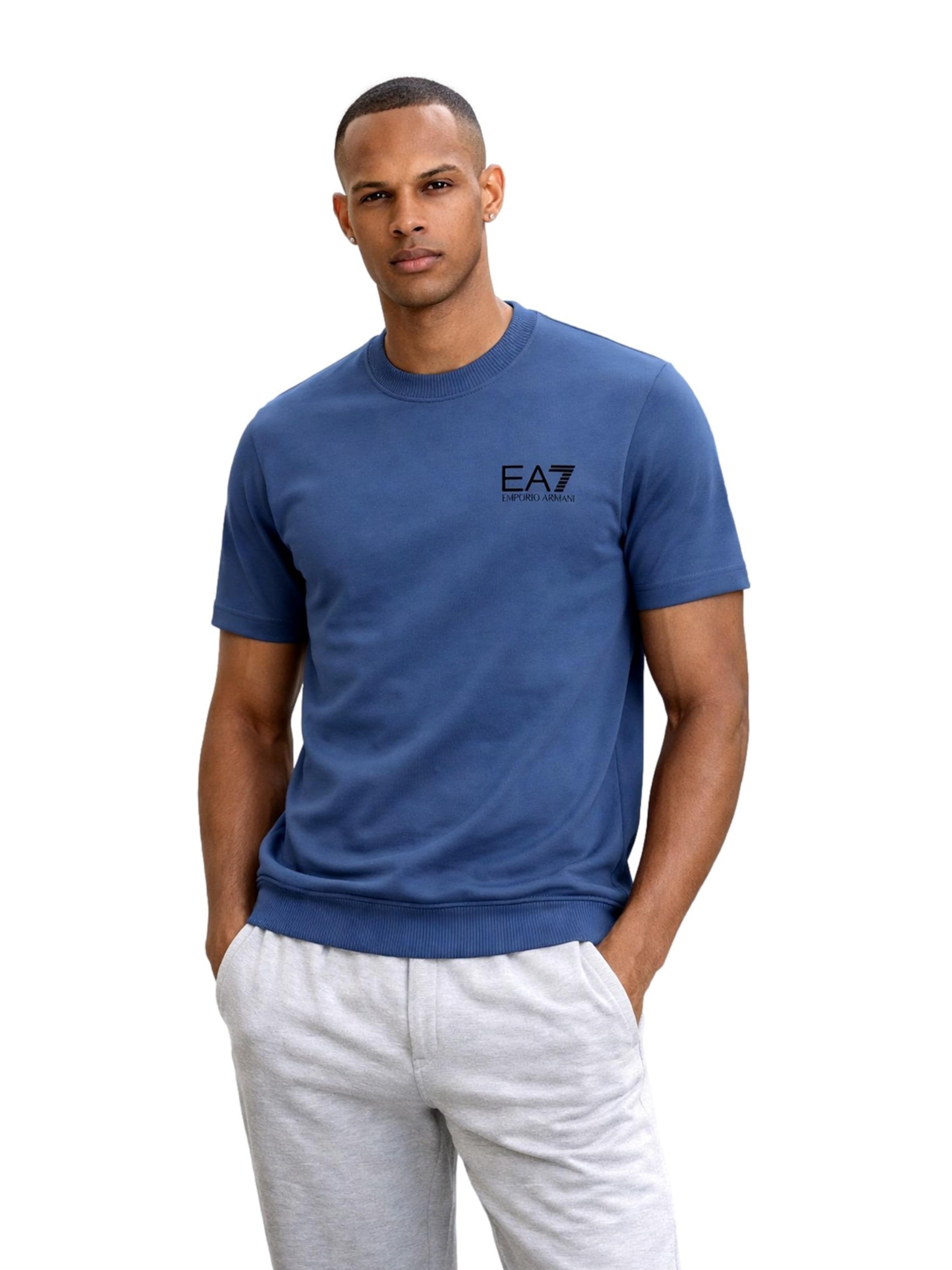 EA7 Emporio Armani Shirt in Blauw: voorkant