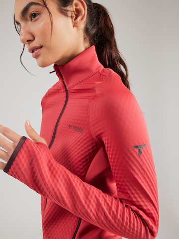 COLUMBIA Sportsweatjacke 'Crystal Leaf' in Rot