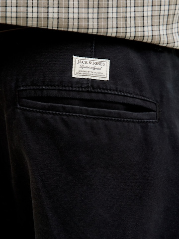 JACK & JONES - regular Pantalón chino 'Barrel' en negro