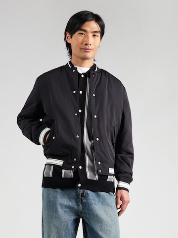 JACK & JONES Övergångsjacka 'JORGREENE' i svart: framsida