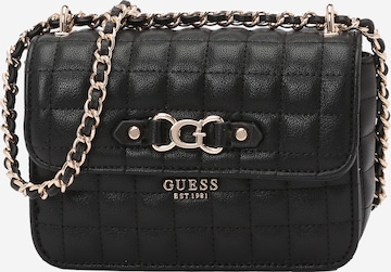 GUESS Olkalaukku 'NADIRA MINI CNVRTBL XBODY FLAP' värissä musta: etupuoli