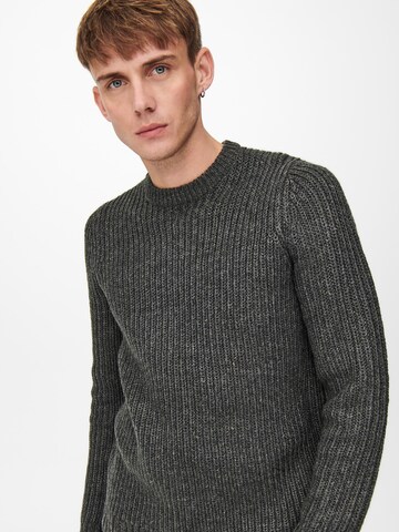 Only & Sons - Pullover 'Nazlo' em cinzento