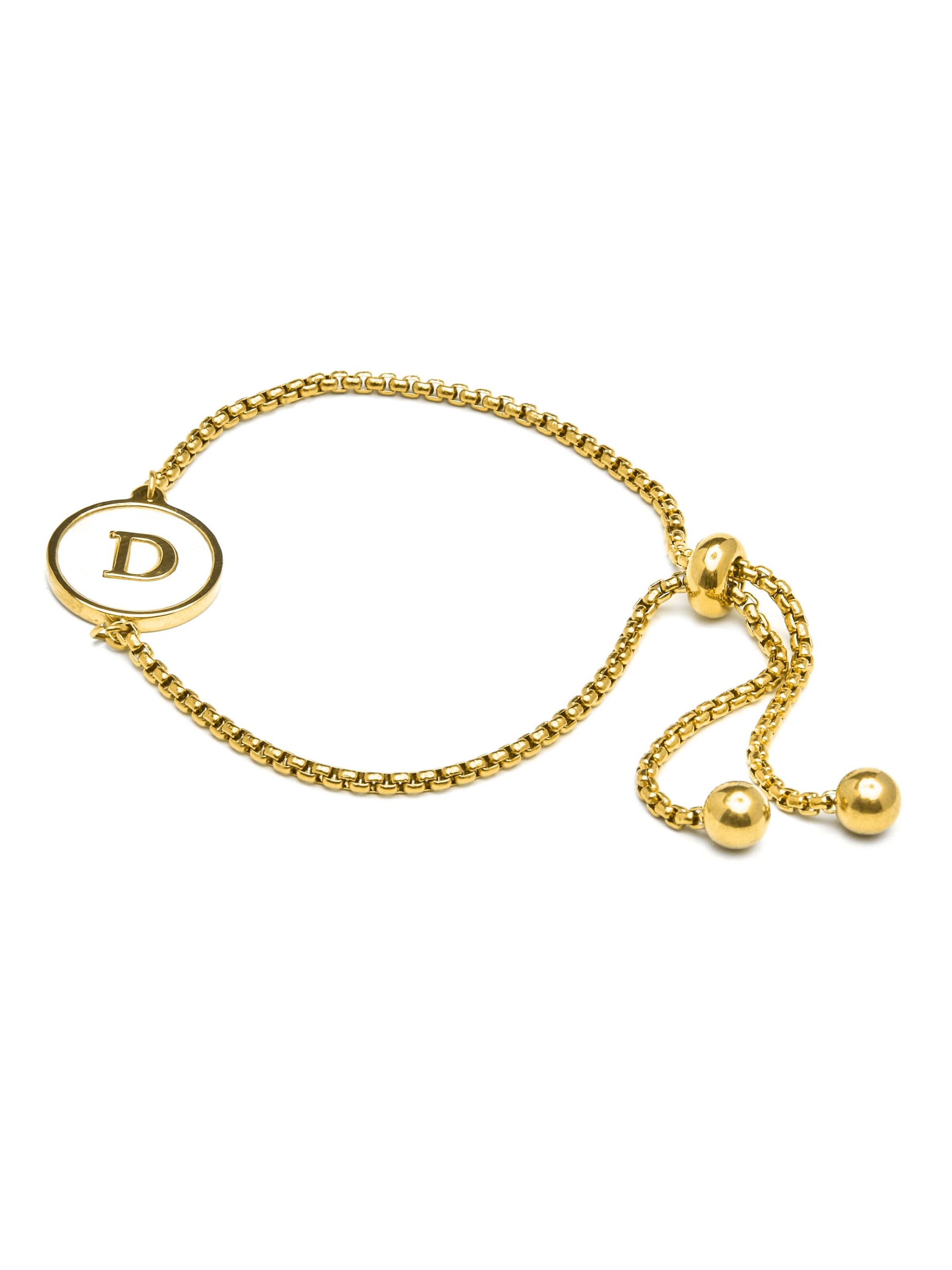 Luxenter Armbånd 'Alphabet' i guld