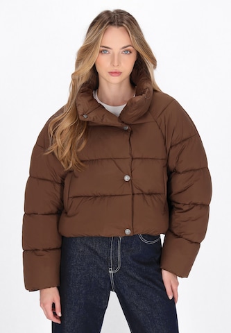Yuka Winterjas in Bruin: voorkant