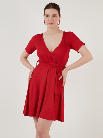 Robe LELA en rouge : devant