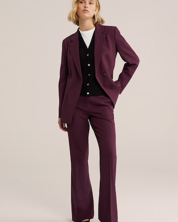 WE Fashion Flared Hose in Lila
