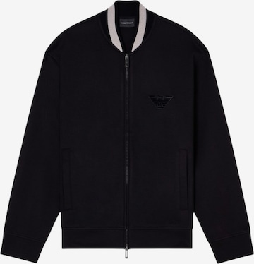 Emporio Armani - Sudadera con cremallera en negro: frente