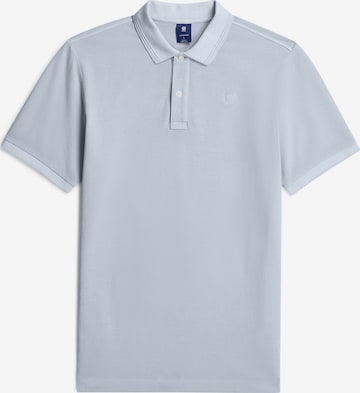 G-STAR Shirt 'Dunda Overdyed Slim Polo' in Blauw: voorkant