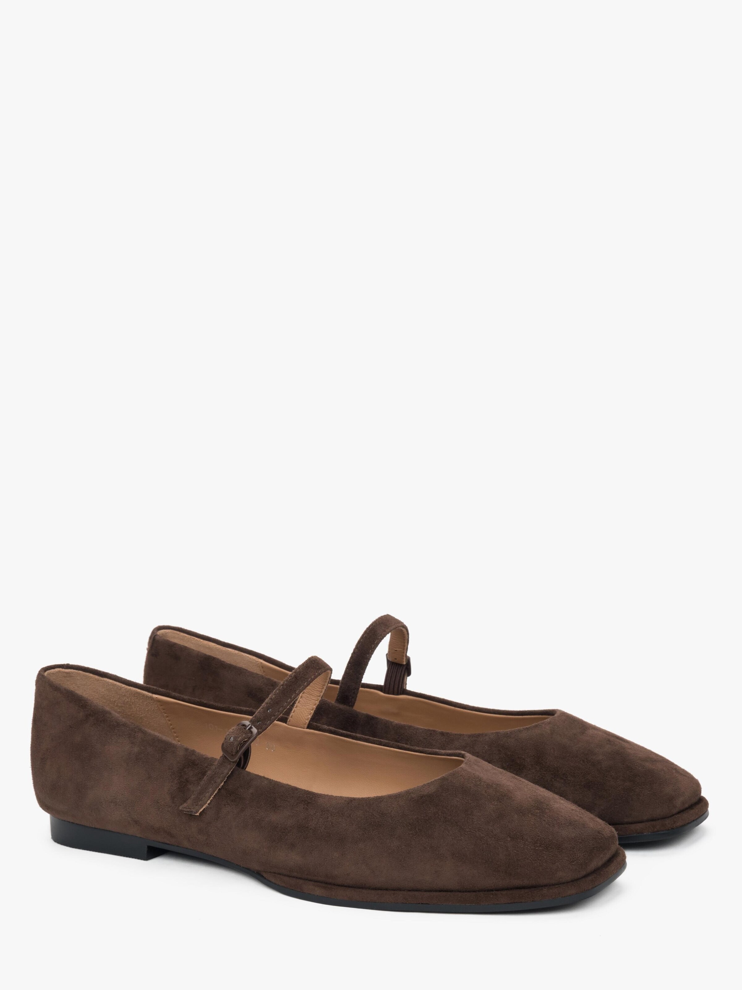 Estro Ballet Flats '101-15' in Brown