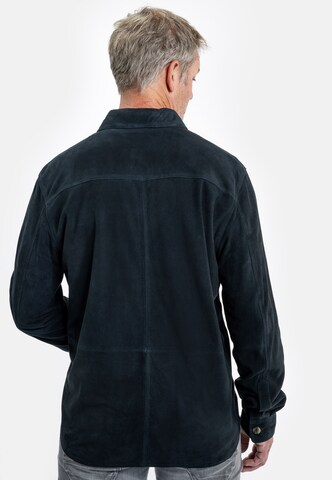 18N62 Regular fit Overhemd 'NEFran' in Blauw