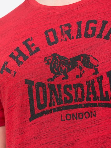 LONSDALE Футболка 'ORIGINAL' в Красный