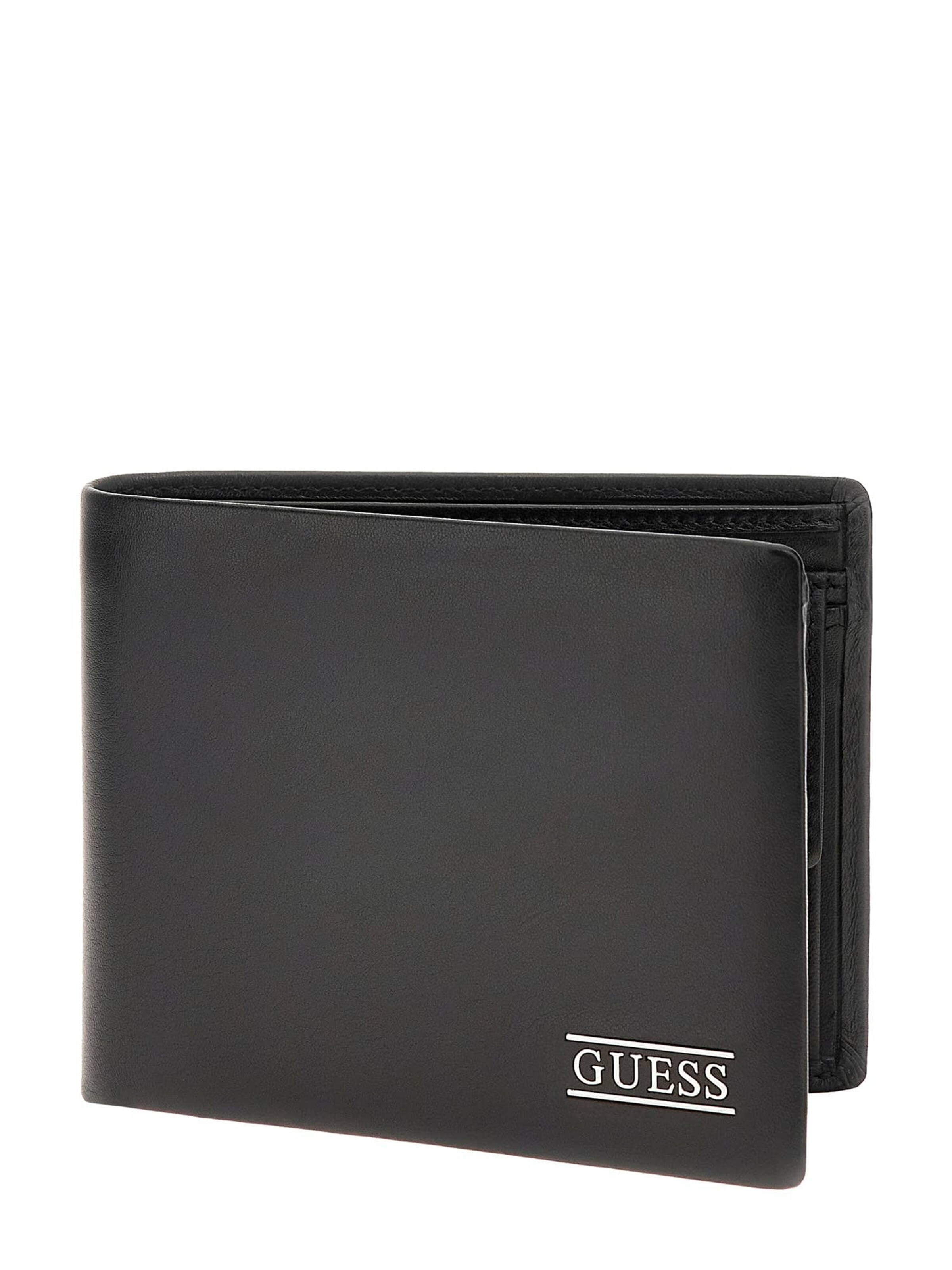 Porte-monnaies 'NEW BOSTON' GUESS en noir : devant