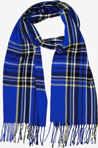 COLLEZIONE ALESSANDRO Scarf 'ItaloScot' in Blue: front