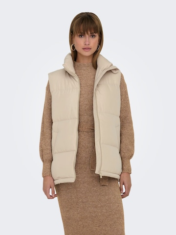 Gilet 'CALI' ONLY en beige : devant