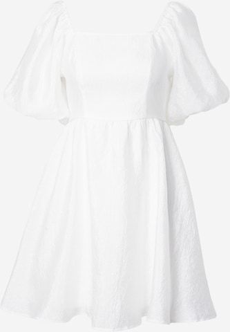 PIECES - Vestido 'DAZZELING' em branco: frente
