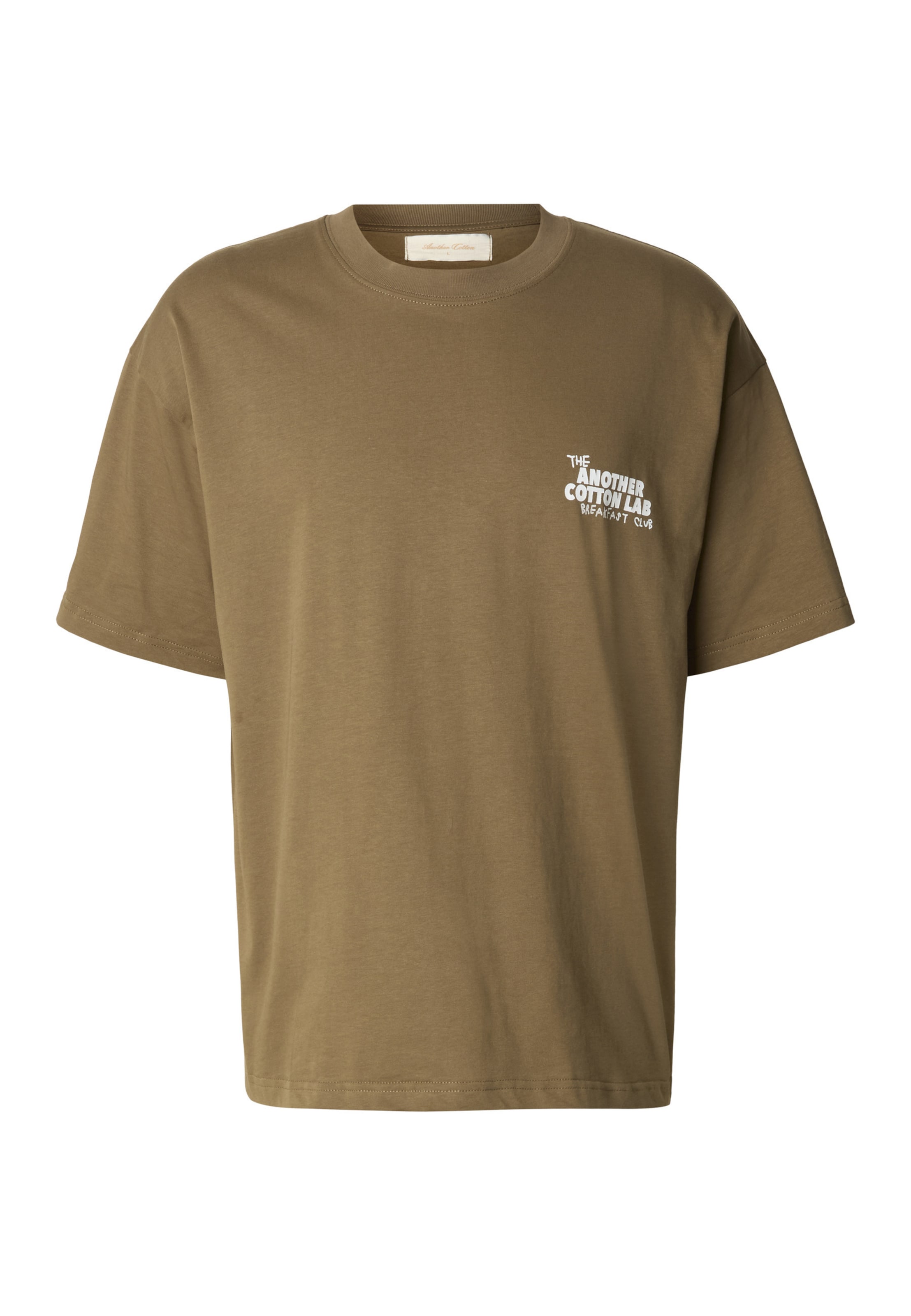 Another Cotton Lab Shirt 'Hangover Breakfast' in Groen: voorkant