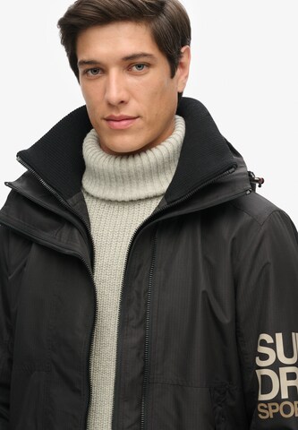 Superdry Демисезонная куртка 'Yachter' в Черный: спереди