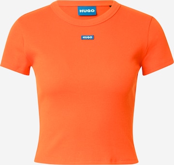 Maglietta di HUGO in arancione: frontale