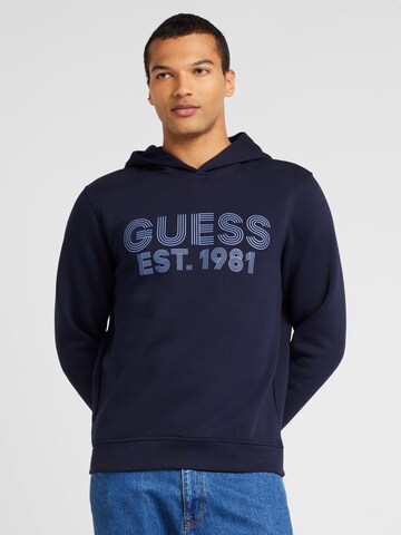 GUESS Sweatshirt 'Beau' in Blue: front
