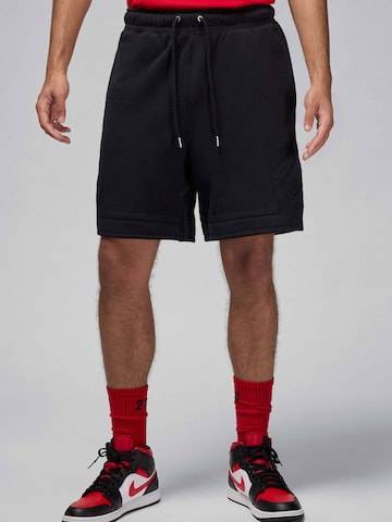 Jordan Loosefit Παντελόνι 'FLIGHT DMND' σε μαύρο: μπροστά