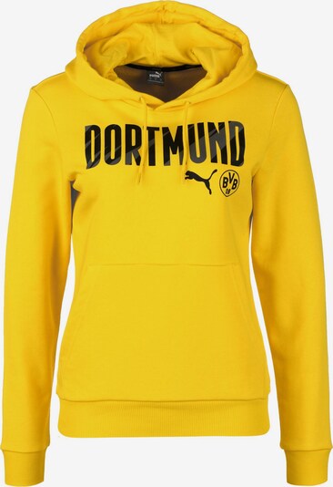 PUMA Sweat de sport en jaune / noir, Vue avec produit