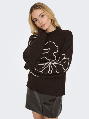 Jaqueline de Yong Sweater 'Jella' in Brown