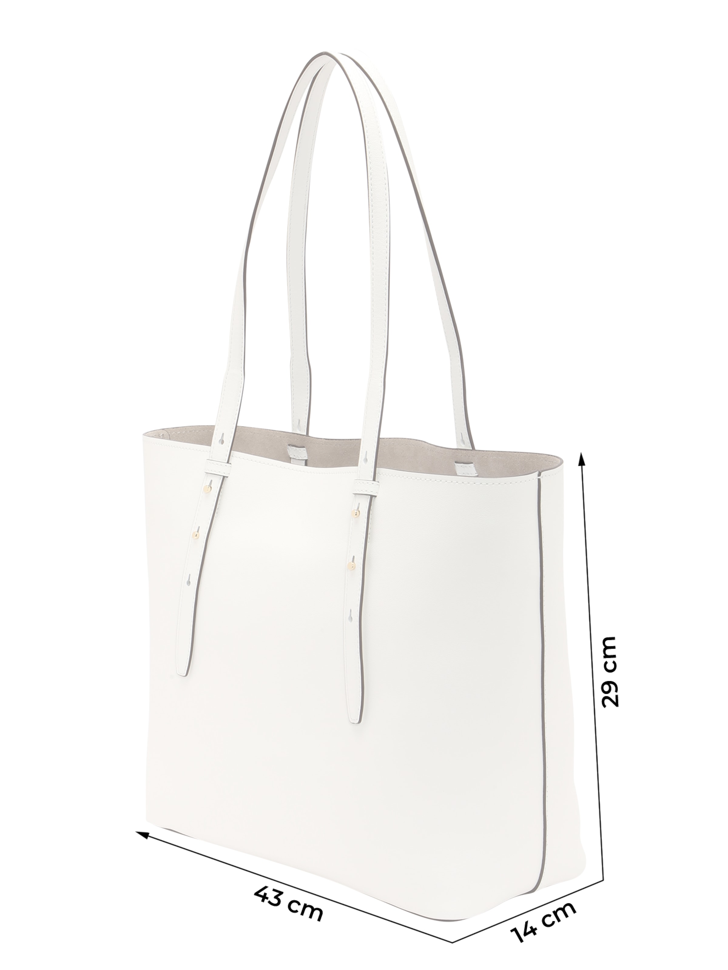 Kate Spade "Чанта тип ""Shopper""" 'Do It All Fine Grain Leather Large Tote' в бяло