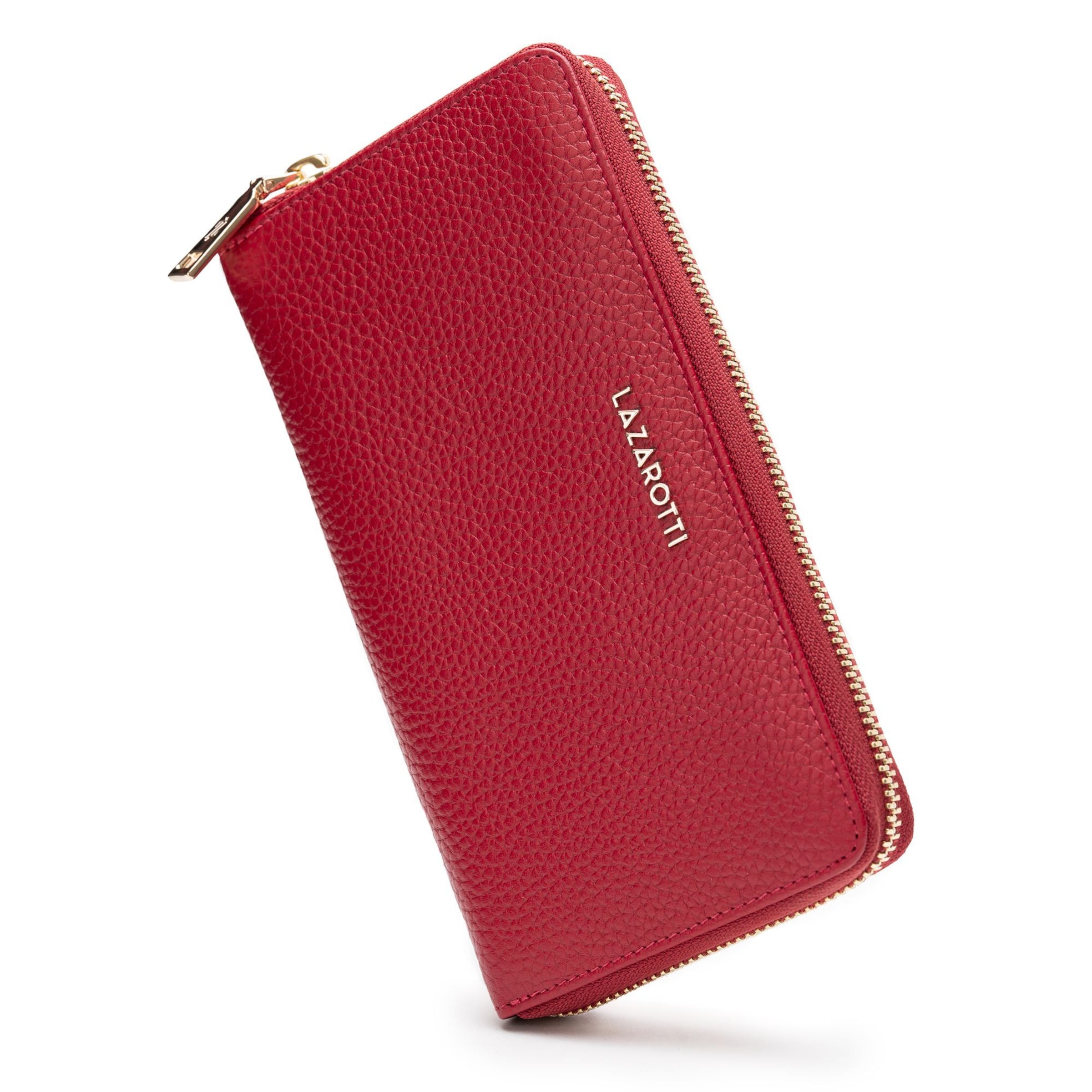 Lazarotti Wallet 'Bologna' in Red