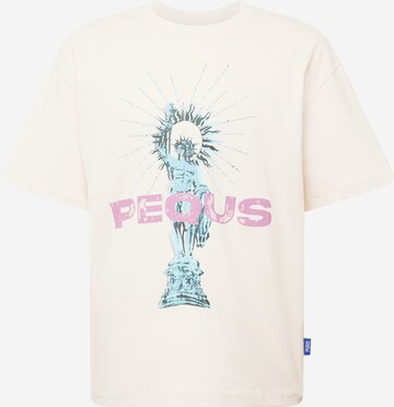 Pequs - Camisa 'Helios' em bege: frente