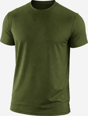 PANTONECLO - Camiseta funcional 'Pantoneclo Men's Gym Crew Neck Short Sleeve T-Shirt' en verde: frente