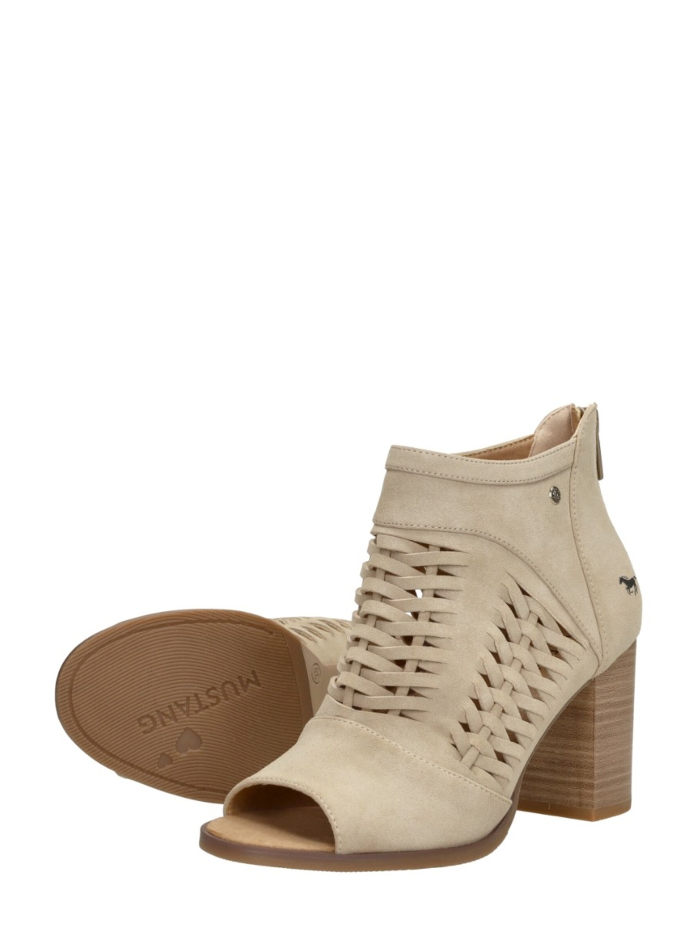 MUSTANG Sandaal 'Sandalen Hak' in Beige