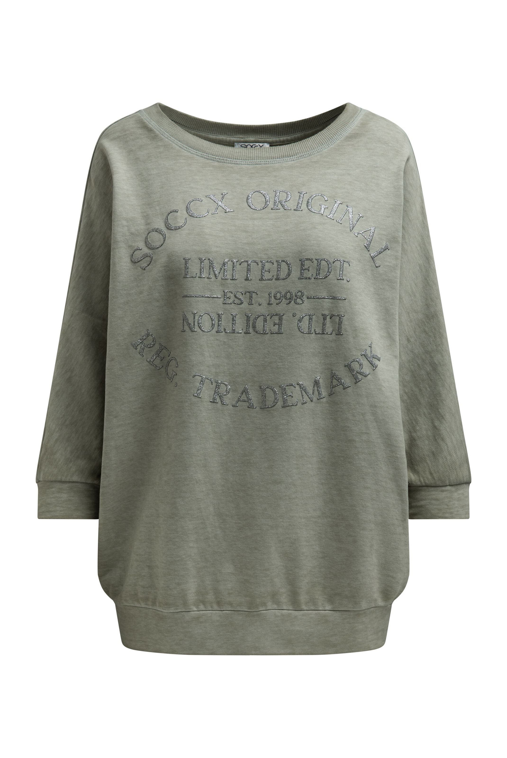 Soccx Sweatshirt in Green: front